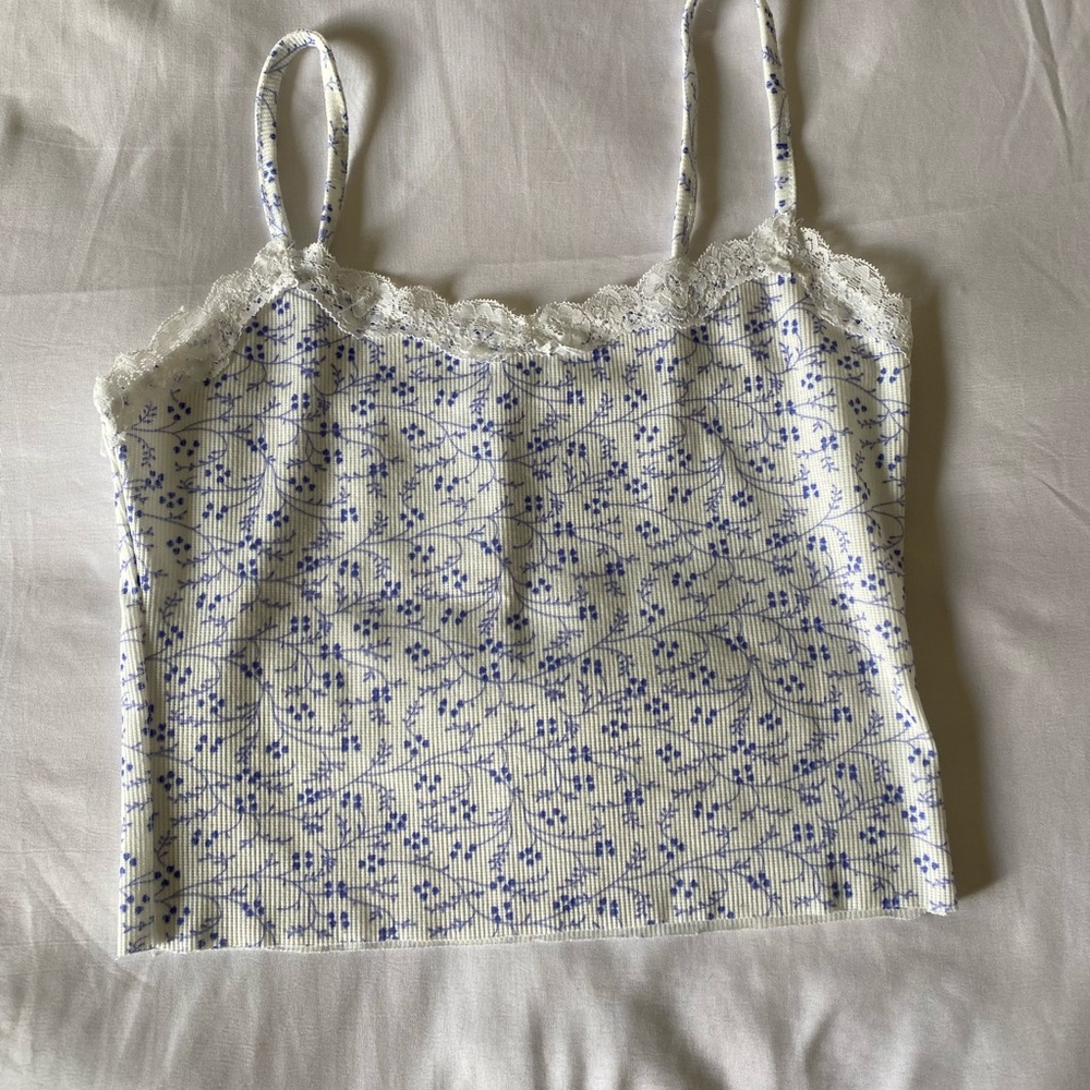 Floral baby tank top